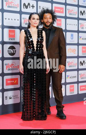 Clarice Alves et Marcelo Vieira assistent aux Platino Awards pour le cinéma ibéro-américain 2022 au Palacio Municipal de Congresos-IFEMA Madrid. Banque D'Images