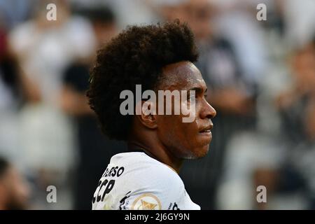 SÃO PAULO, BRÉSIL - MAI 1 : William de S.C. Corinthiens pendant Campeonato Brasileiro série Un match de 2022 entre S.C. Corinthiens et Fortaleza à la Neo Quimica Arena le 1 mai 2022 à Sao Paulo, Brésil. (Photo de Leandro Bernardes/PxImages) Banque D'Images