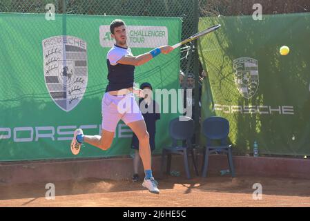 Franco Agamenone ITA) lors de la demi-finale du tournoi de tennis ATP Challenger Roma Open au Garden tennis Club le 30 avril 2022 à Rome, Italie Banque D'Images