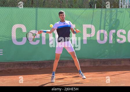 Franco Agamenone ITA) lors de la demi-finale du tournoi de tennis ATP Challenger Roma Open au Garden tennis Club le 30 avril 2022 à Rome, Italie Banque D'Images