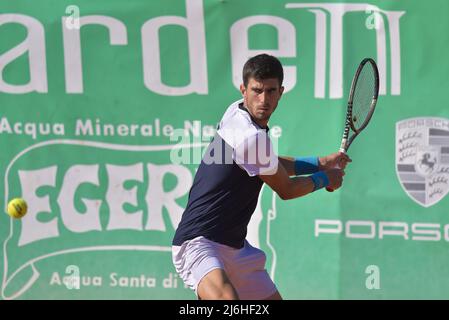 Franco Agamenone ITA) lors de la demi-finale du tournoi de tennis ATP Challenger Roma Open au Garden tennis Club le 30 avril 2022 à Rome, Italie Banque D'Images