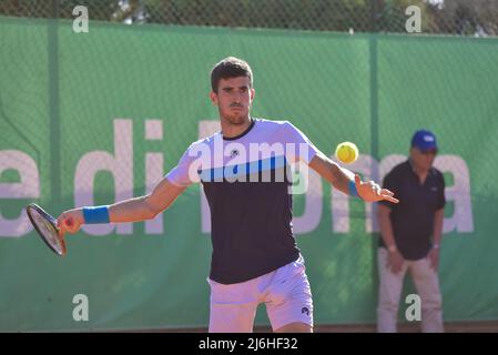 Franco Agamenone ITA) lors de la demi-finale du tournoi de tennis ATP Challenger Roma Open au Garden tennis Club le 30 avril 2022 à Rome, Italie Banque D'Images