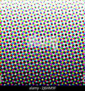 Arrière-plan pointillisme avec points colorés. Arrière-plan coloré avec cercles Illustration de Vecteur