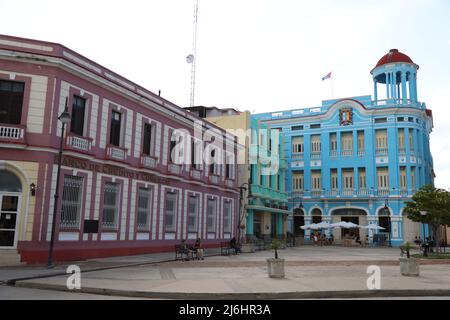 La Plaza de Los Trabajadores à Camaguey, Cuba Banque D'Images