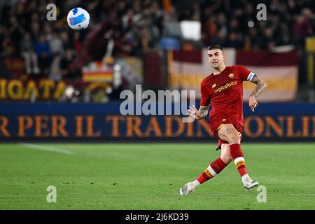 Stadio Olimpico, Rome, Italie; 1st mai 2022; Serie A football Match 2021-2022 , AS Roma vs Bologna FC; Gianluca Mancini of AS Roma Banque D'Images