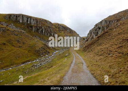 Holwick cicatrices, Holwick, Upper Teesdale, Comté de Durham, Angleterre, ROYAUME-UNI Banque D'Images