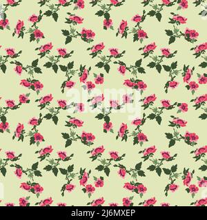Dessiner à la main des branches de sakura avec des fleurs. Motif fleuri sans couture sur fond abstrait. Papier peint à fleurs sakura botanique. Illustration vectorielle d Illustration de Vecteur