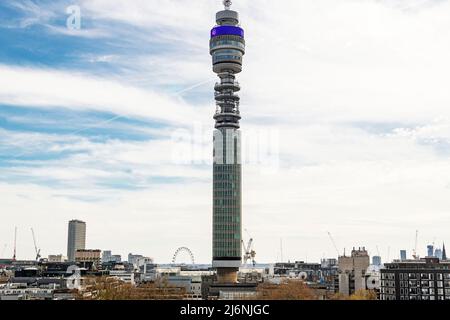 La Tour BT à Londres en Angleterre. Banque D'Images