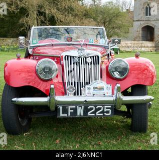 Voiture sport Classic MG TF Banque D'Images