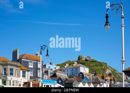 Old Town and East Hill, East Sussex, sud-est de l'Angleterre, vue depuis le front de mer Banque D'Images