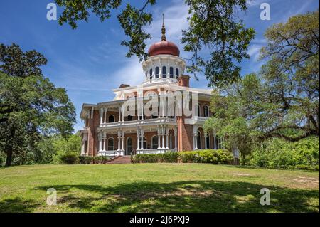 Natchez, Mississippi : manoir de Longwood, demeure historique de plantation octogonale d'avant-guerre, 1860-1861 constructions inachevées. Banque D'Images