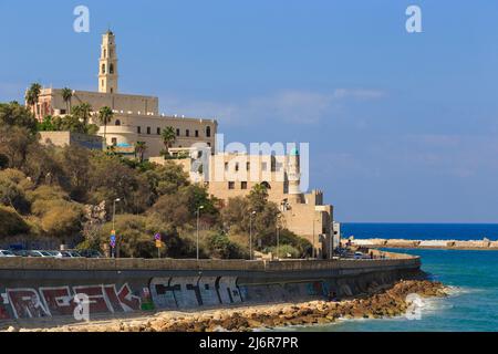 TEL AVIV, ISRAËL - 17 SEPTEMBRE 2017 : c'est une vue de Jaffa, l'une des plus anciennes villes habitées en permanence dans le monde. Banque D'Images