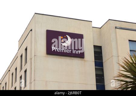 Weston-super-Mare, Royaume-Uni - 2nd mai 2022 - Premier Inn sur le front de mer Banque D'Images