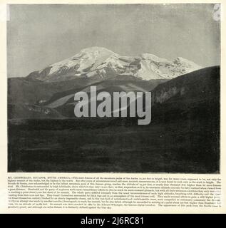 Photographie ancienne de Chimborazo, Equateur, Amérique du Sud, 19th siècle Banque D'Images