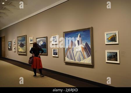 McMichael Gallery of Canadian Art, tableaux de Lawren Harris du Groupe des sept Banque D'Images