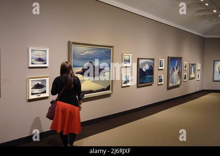 McMichael Gallery of Canadian Art, tableaux de Lawren Harris du Groupe des sept Banque D'Images