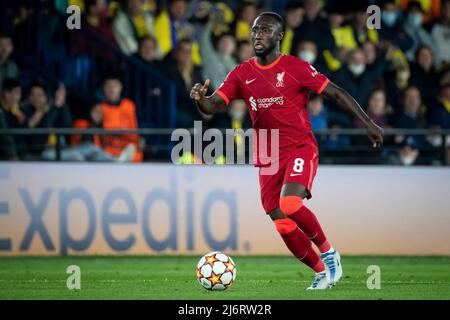 Villarreal, Espagne, 03 mai 2022. Naby Keita Liverpool FC lors de la deuxième étape du match de la Ligue des Champions entre Villarreal cf et Liverpool FC. Photo de Jose Miguel Fernandez /Alamy Live News ) Banque D'Images