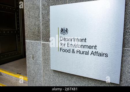 Londres-mai 2022 : Ministère de l'environnement, de l'alimentation et des affaires rurales, agence gouvernementale britannique Banque D'Images