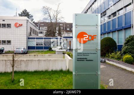 ZDF studio à Düsseldorf Banque D'Images