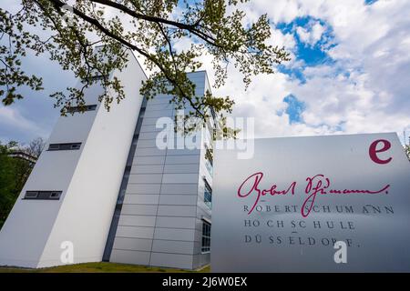 Nouveau bâtiment pour l'Académie de musique Robert Schumann sur le campus de Golzheim Banque D'Images