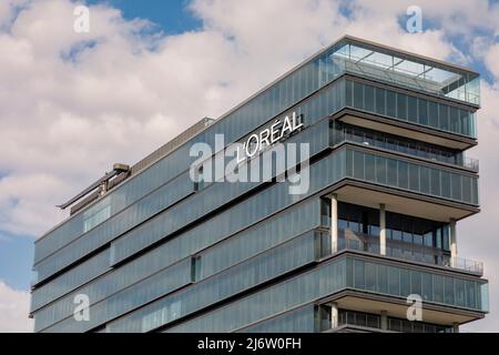 Siège de l'Oréal Allemagne à Düsseldorf Banque D'Images