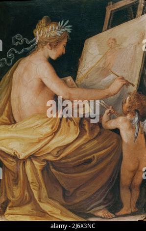 Madonna et l'enfant avec Saint Vitalis, Saint-Jérôme et Saint-François par Procacini, Camillo (vers 1560-1629); Galleria e Museo Estense, Modène, Italie; Italien, hors copyright. Banque D'Images