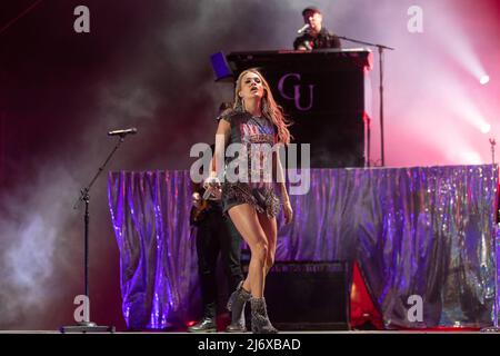 Carrie Underwood lors du festival de musique de Stagecoach le 30 avril 2022, à Empire Polo Fields à Indio, Californie (photo de Daniel DeSlover/Sipa USA) Banque D'Images