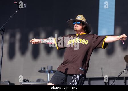 Musicien de campagne Hardy (Michael Hardy) pendant le Stagecoach Music Festival le 30 avril 2022, à Empire Polo Fields à Indio, Californie (photo de Daniel DeSlover/Sipa USA) Banque D'Images