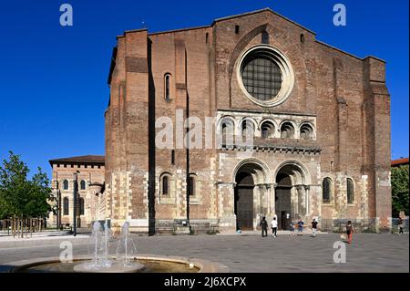 La basilique Saint-Sernin de Toulouse est une étape essentielle sur le chemin de Jacob à Saint-Jacques-de-Compostelle Banque D'Images