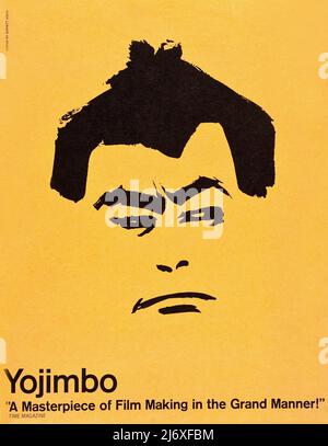 Affiche du film japonais vintage - Yojimbo (Toho, 1961). Samouraï (Toshiro Mifune)yojimbo (garde du corps). Red Harvest, Directeur : Akira Kurosawa Banque D'Images