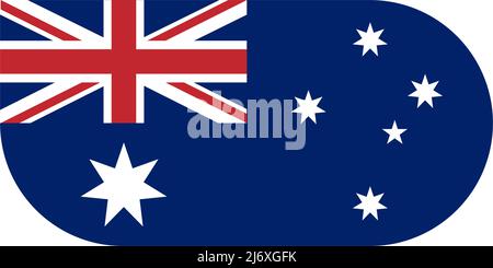 Modèle d'illustration de conception d'icône Australie vectoriel Illustration de Vecteur