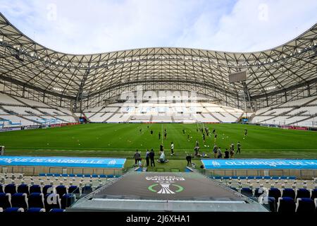 Marseille - vue d'ensemble lors de la conférence de presse et de la formation de Feyenoord au Stade vélodrome du 4 mai 2022 à Marseille, France. (Box to Box Pictures/Tom Bode) Banque D'Images