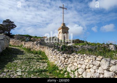 Laferla Cross, Siggiewi, Malte Banque D'Images