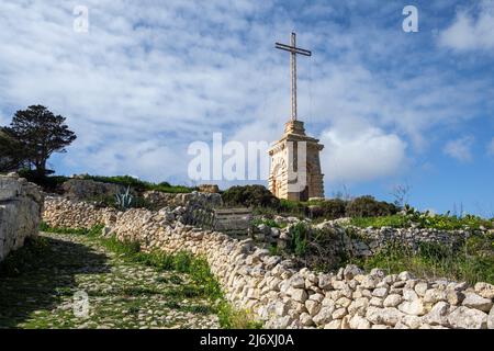 Laferla Cross, Siggiewi, Malte Banque D'Images