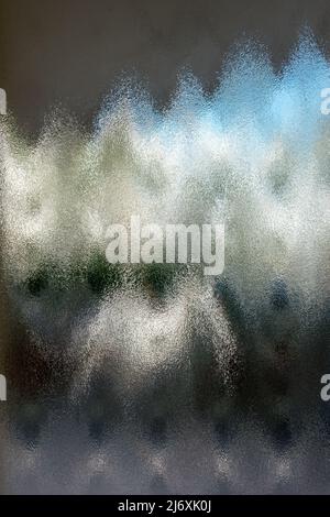 La texture de verre dépoli. Lumières fond coloré. Banque D'Images