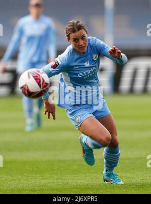 Hayley Raso de Manchester City lors du match de la Super League pour Femme Barclays FA à la City football Academy de Manchester. Date de la photo: Mercredi 4 mai 2022. Banque D'Images