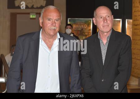 Adriano Panatta ,Corrado Barazzutti , assiste à la première du film 'settembre' au cinéma Space Moderno le 03 mai 2022 à Rome, Italie. Banque D'Images