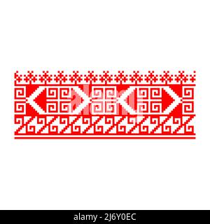 Motif ethnique géométrique fond traditionnel sans couture Illustration de Vecteur