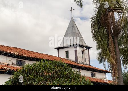 Aparecida de Goiania, Goiás, Brésil – 04 mai 2022 : détail du sanctuaire de Nossa Senhora Aparecida dans la ville d'Aparecida de Goiania. Banque D'Images