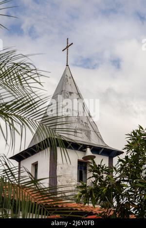 Aparecida de Goiania, Goiás, Brésil – 04 mai 2022 : détail du sanctuaire de Nossa Senhora Aparecida dans la ville d'Aparecida de Goiania. Banque D'Images