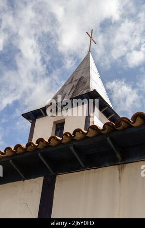 Aparecida de Goiania, Goiás, Brésil – 04 mai 2022 : détail du sanctuaire de Nossa Senhora Aparecida dans la ville d'Aparecida de Goiania. Banque D'Images
