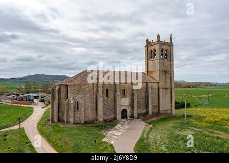 Eglise de la Nativité, Villasandino, Burgos, Castille Leon, Espagne Banque D'Images