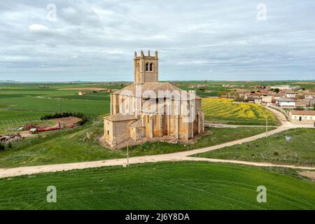 Eglise de la Nativité, Villasandino, Burgos, Castille Leon, Espagne Banque D'Images