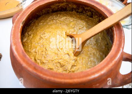 AJI de gallina, plat typique du Pérou Banque D'Images