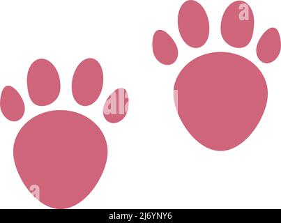 Icônes Paw pour chats et chiens. Empreintes d'animaux. Vecteur modifiable. Illustration de Vecteur