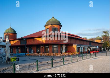 Hall historique du marché, Olhao, Algarve, Portugal, Europe Banque D'Images