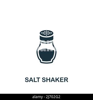 Icône Salt Shaker. Icône monochrome simple Cooking pour modèles, web design et infographies Illustration de Vecteur