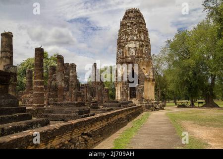 Wat Phra Phai Luang à Sukhothai, Thaïlande. Banque D'Images