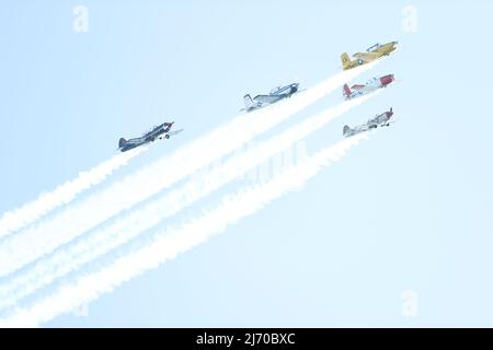 San Diego, États-Unis. 04th mai 2022. SAN DIEGO, CALIFORNIE, États-Unis - MAI 04: Une vue générale de l'atmosphère à la première mondiale de Paramount Pictures 'Top Gun: Maverick' tenue au Musée USS Midway le 4 mai 2022 à San Diego, Californie, États-Unis. (Photo de Xavier Collin/image Press Agency) Credit: Image Press Agency/Alay Live News Banque D'Images