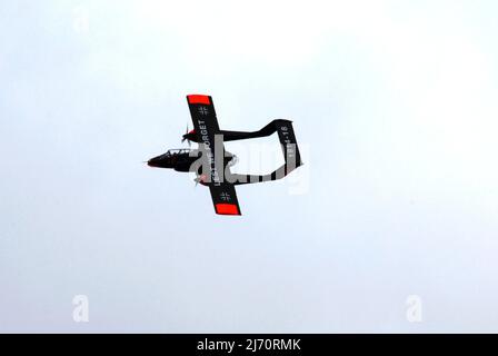 North American Rockwell OV-10 Bronco exposé au spectacle aérien de Biggin Hill Banque D'Images